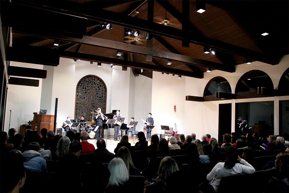 Jazz Band performs in Good Shepherd